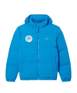 Lacoste x Olympic Heritage Cortina Blue Puffer Jacket Woman