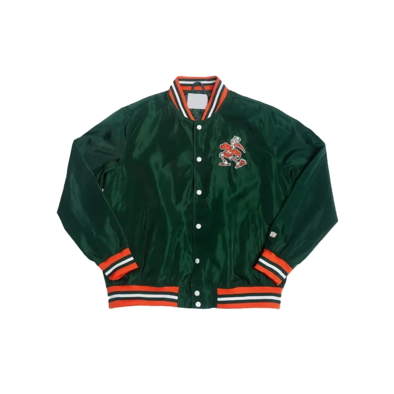 Miami Hurricanes Bomber Jacket For Man