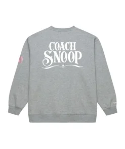 Mitchell & Ness Gray Team USA Coach Snoop Sweatshirt Grey
