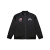 Mitchell & Ness Team USA Coach Snoop Satin Bomber Jacket For Woman