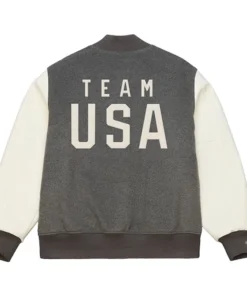 Mitchell & Ness Team USA Coach Snoop Varsity Jacket For Man