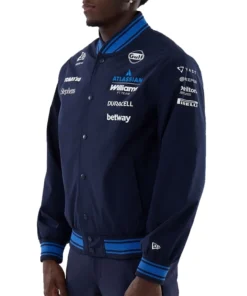 New Era x Atlassian Williams F1 Team Varsity Jacket 2026