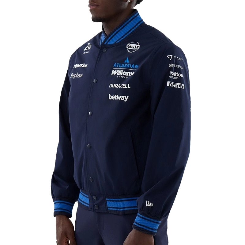 New Era x Atlassian Williams F1 Team Varsity Jacket 2026