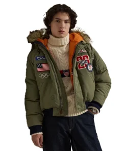 Olympic 2026 Team USA Bomber Jacket For Man