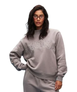 Parke Monochrome Varsity Mockneck Sweatshirt For Man 2026