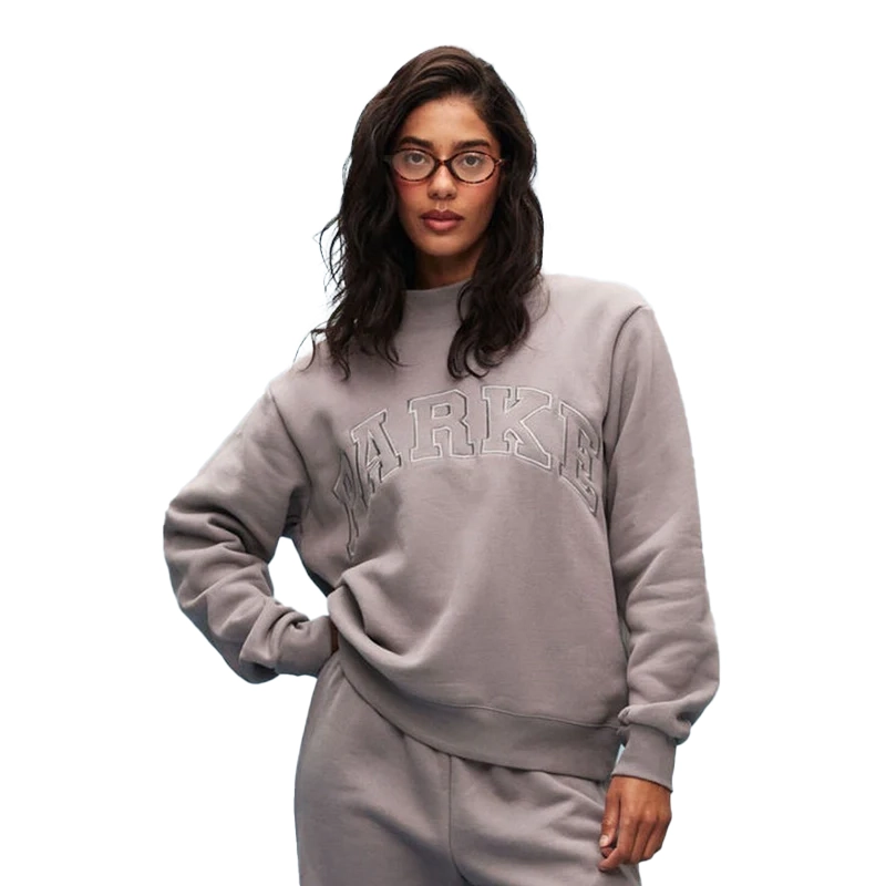 Parke Monochrome Varsity Mockneck Sweatshirt For Man 2026