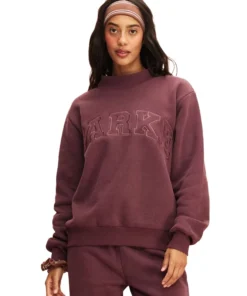 Parke Monochrome Varsity Mockneck Sweatshirt For Unisex