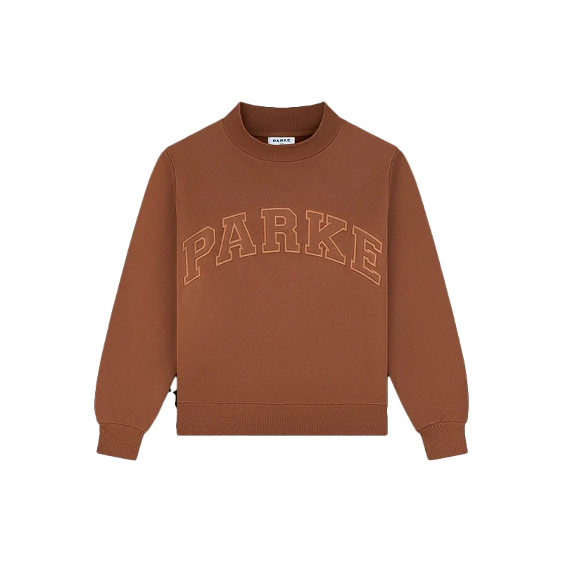 Parke Monochrome Varsity Mockneck Sweatshirt Man