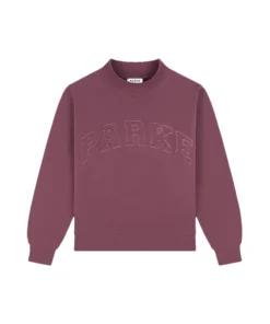 Parke Monochrome Varsity Mockneck Sweatshirt woman