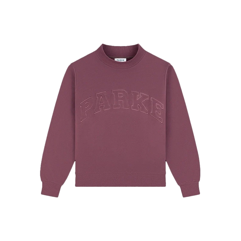 Parke Monochrome Varsity Mockneck Sweatshirt woman