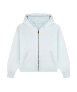 Parke Monochrome Varsity Zip Up Hoodie For Woman