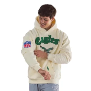 Philadelphia Eagles Cream Hoodie For Man