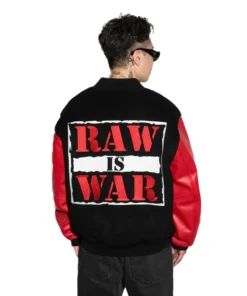Raw Is War Varsity Jacket men