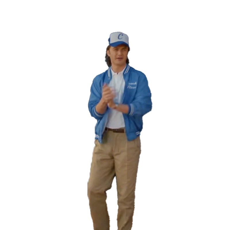 Stranger Things Steve Harrington Blue Coach Jacket