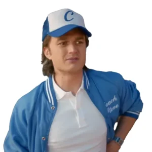 Stranger Things Steve Harrington Blue Coach Jacket For Unisex