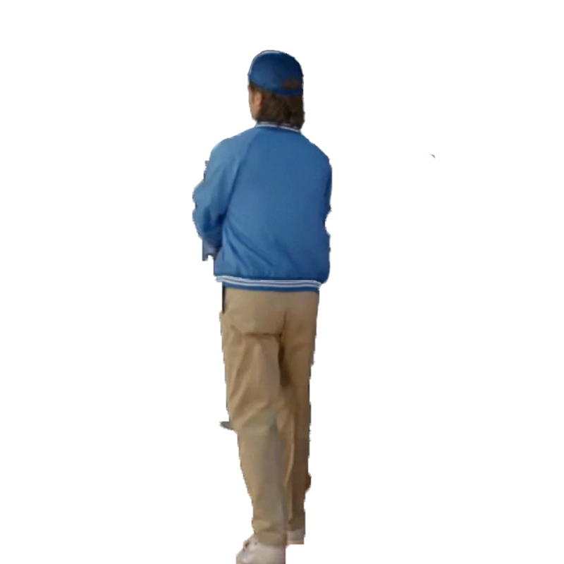 Stranger Things Steve Harrington Blue Coach Jacket For Woman