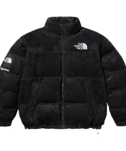 Unisex Supreme The North Face Suede Nuptse Jacket