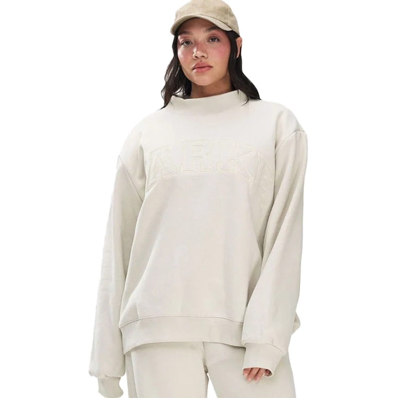 Untitled-1-RecoveredParke Monochrome Varsity Mockneck Sweatshirt