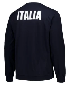 Winter Olympics 2026 Team Italy EA7 Emporio Armani Crew Sweatshirt For Man