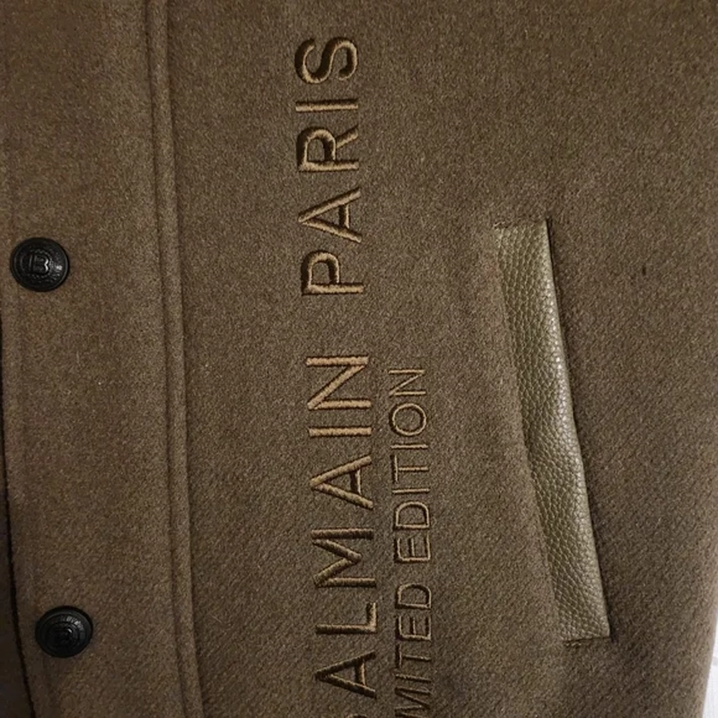 balmain paris limited edition varsity jacket For Woman