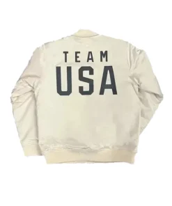Team USA 2026 Snoop Dogg White Bomber Jacket - Image 3