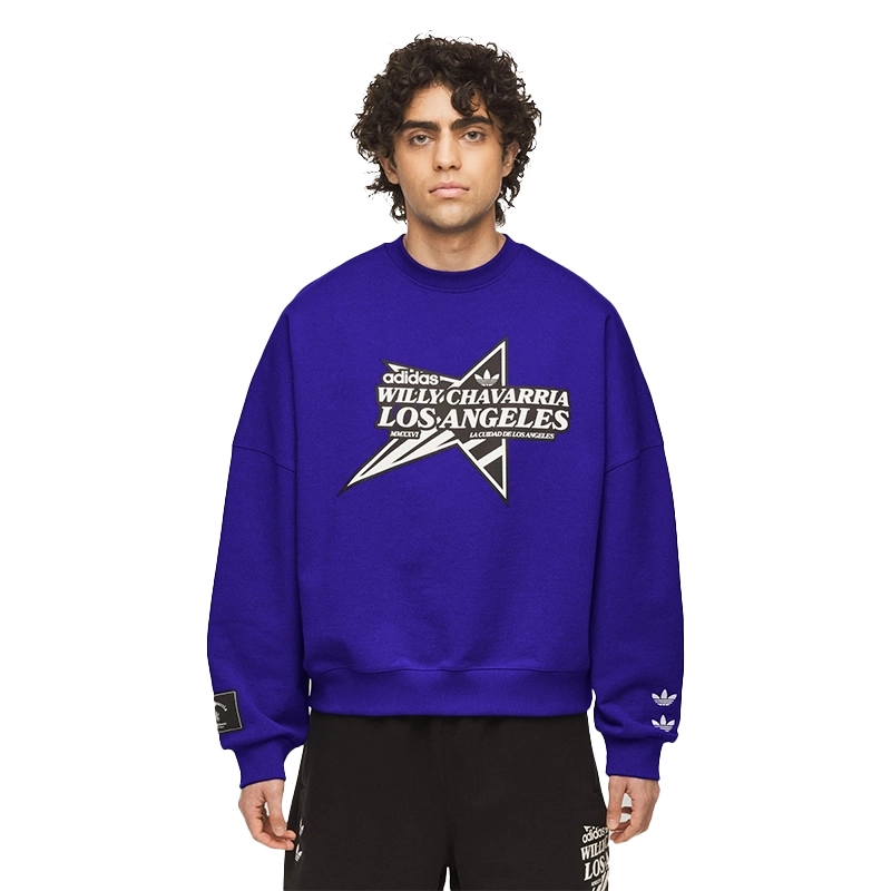 Adidas x Willy Chavarria Star Logo Crewneck Sweatshirt For 2026