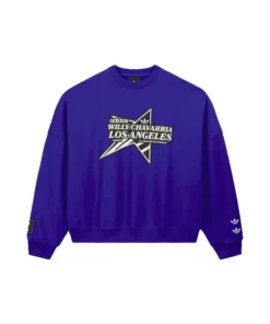 Adidas x Willy Chavarria Star Logo Crewneck Sweatshirt For Woman