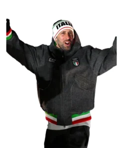 EA7 Emporio Armani Team Italy Milano Cortina 2026 Winter Olympics Opening Ceremony Bomber Jacket