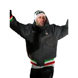 EA7 Emporio Armani Team Italy Milano Cortina 2026 Winter Olympics Opening Ceremony Bomber Jacket