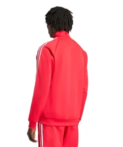 LFC Adidas Full-Zip Fleece Track Jacket in Reds