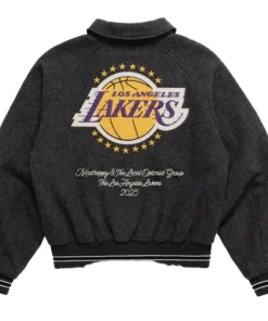 Alternative view of Madhappy Los Angeles Lakers Star Bomber Jacket