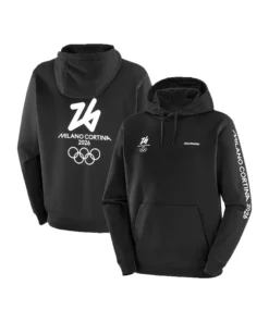 Milano Cortina 2026 Olympics Salomon Logo Graphic Hoodie