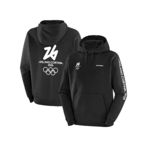Milano Cortina 2026 Olympics Salomon Logo Graphic Hoodie