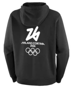 Milano Cortina 2026 Olympics Salomon Logo Graphic Hoodie 2026