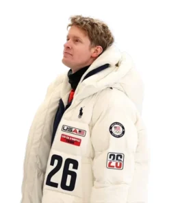 Alternative view of Evan Bates Winter Olympics 2026 Team USA Flagbearer Jacket
