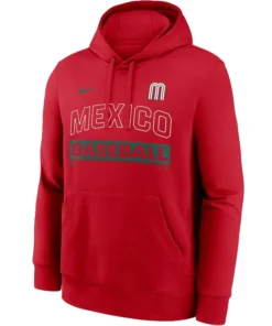 Alternative view of Mexico Baseball Nike 2026 World Baseball Classic Club Hoodie