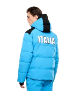 Olympic Team EA7 Armani FISI Italian Team Down Blue Jacket