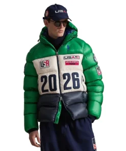 Olympics 2026 Polo Ralph Lauren Team USA Closing Ceremony Hawthorne Jacket For Unisex