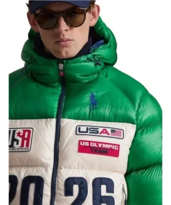 Olympics 2026 Polo Ralph Lauren Team USA Closing Ceremony Hawthorne Jacket For Woman