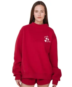 Parke & Brunch Valentine’s Mockneck Sweatshirt For Woman