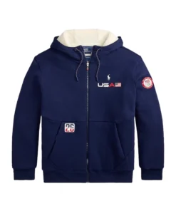 Polo Ralph Lauren Winter Olympics 2026 Team USA Sherpa Hoodie For Woman