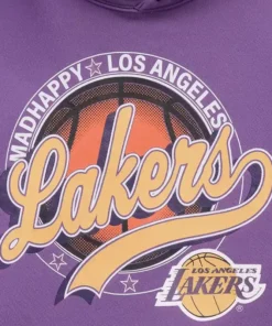 Alternative view of Madhappy x Los Angeles Lakers Purple Hoodie