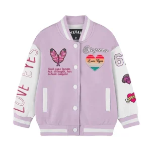Rosie Love Eyes Stegaro Varsity Jacket