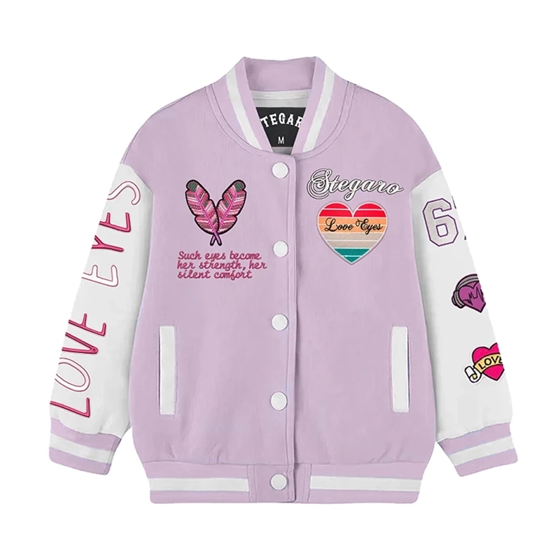 Rosie Love Eyes Stegaro Varsity Jacket