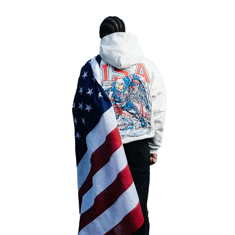 Sana Detroit 2026 Free Bird V2 Off-White Pullover Fleece Hoodie