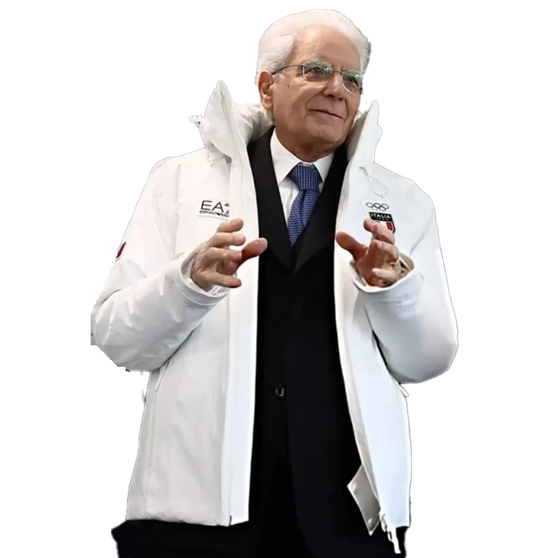 Sergio Mattarella 2026 Winter Olympics Team Italy Jacket