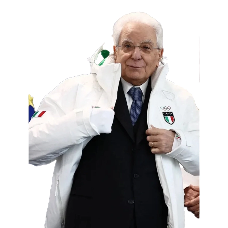 Sergio Mattarella 2026 Winter Olympics Team Italy Jacket For Woman