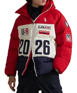Alternative view of Snoop Dogg Olympics 2026 Team USA Puffer Jacket
