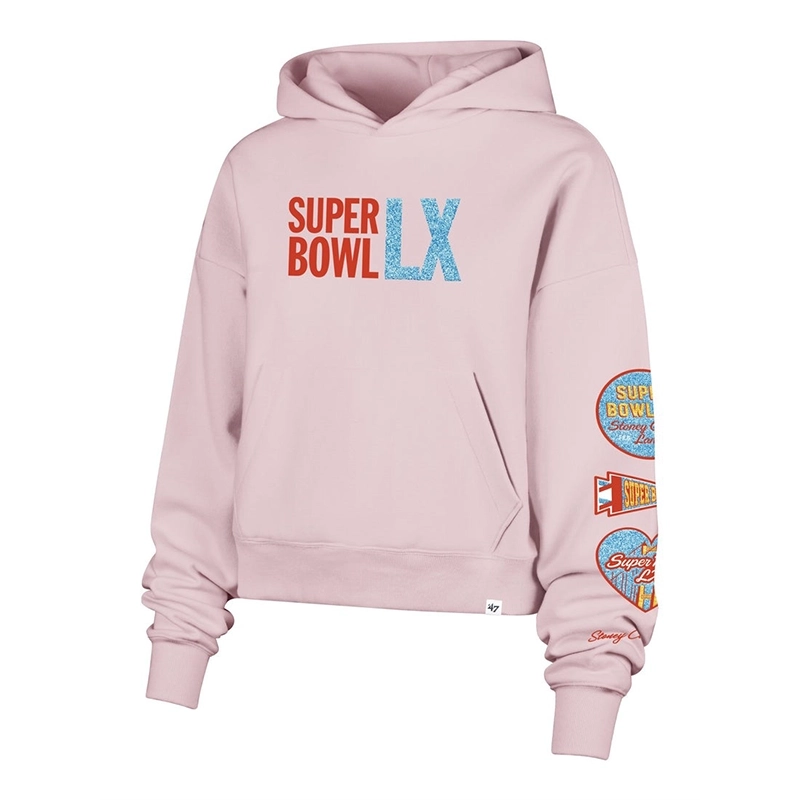Stoney Clover Lane Super Bowl LX Crop Hoodie