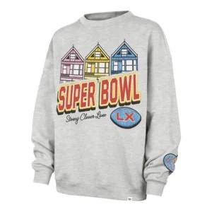 Stoney Clover Lane Super Bowl LX Oversized Crewneck Sweatshirt 2026
